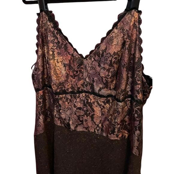 Isabel Toledo x Lane Bryant Brown Lace Mesh Fit & Flare Dress - EUC 24 - Picture 3 of 8